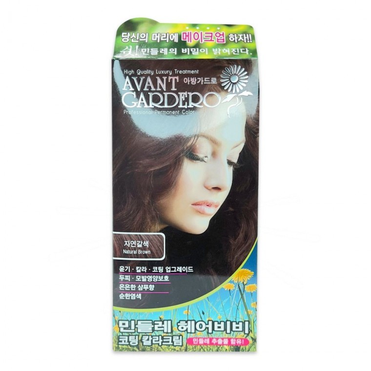 ยาย้อมผม Avanga Doro Dandelion สีน้ำตาลธรรมชาติ 80g เคลือบผม