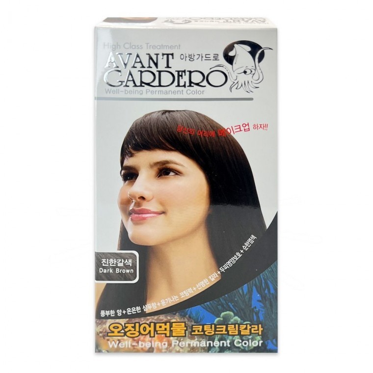 ยาย้อมผม Avanga Doro หมึกปลาหมึก ครีมเคลือบสีผม
