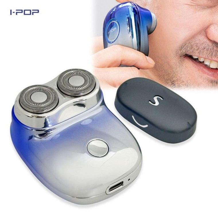 เครื่องโกนหนวดไร้สาย iPop Metallic T1 ขนาดเล็ก พกพา สำหรับเดินทาง