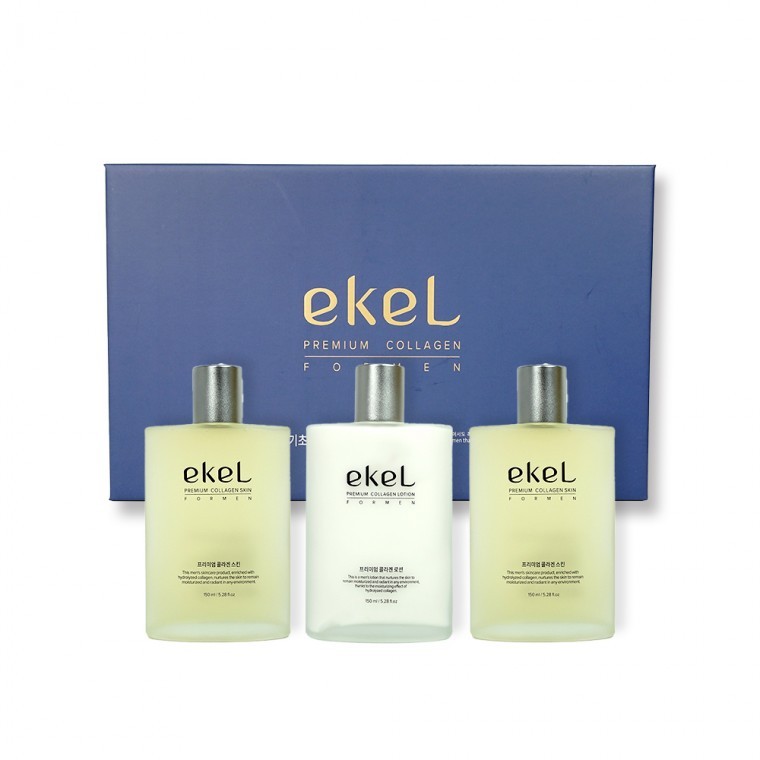 ชุดผลิตภัณฑ์ดูแลผิว Ikel For Men Premium Collagen (สกิน 2 ชิ้น + โลชั่น 1 ชิ้น)