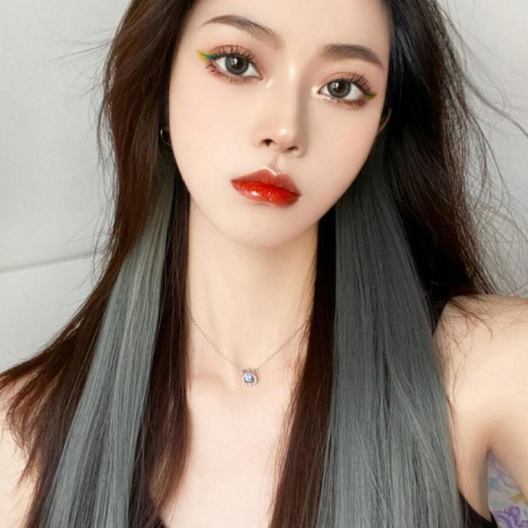 แฮร์พีชไฮไลท์สีไล่ระดับ 5 ชิ้น แบบกิ๊บหนีบ