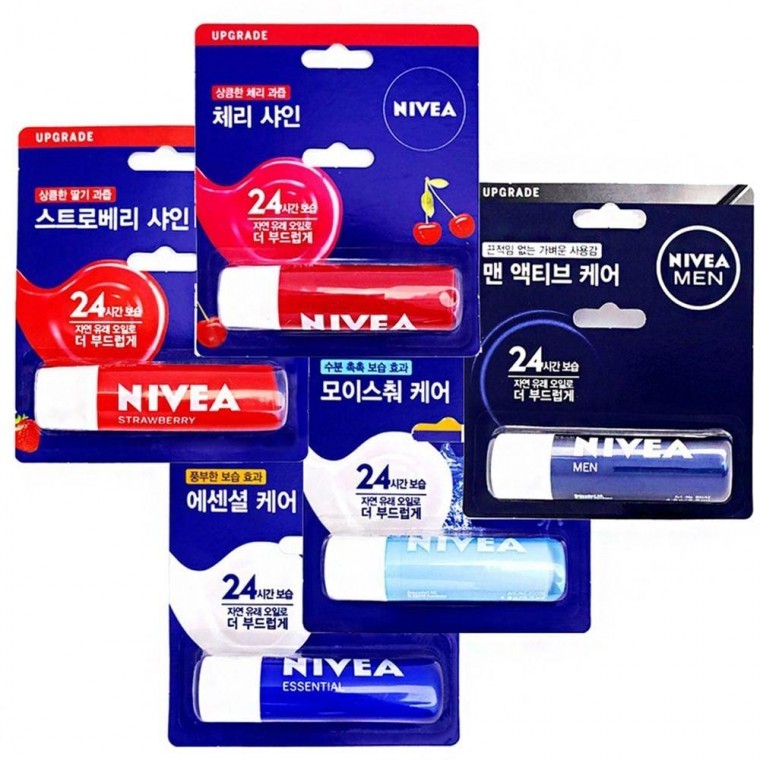 ลิปกลอส ลิปบาล์ม บำรุงริมฝีปาก NIVEA Lip Care 5 แบบ เลือกได้ 1 ชิ้น: ผลิตภัณฑ์ปกป้องริมฝีปาก Chapstick ลิปบาล์มให้ความชุ่มชื้นสูง Neutrogena