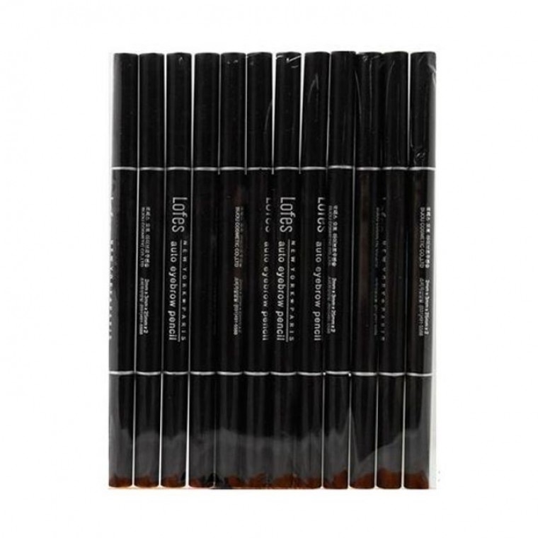 Lopez ดินสอเขียนคิ้วสีน้ำตาลเข้ม 12 ชิ้น