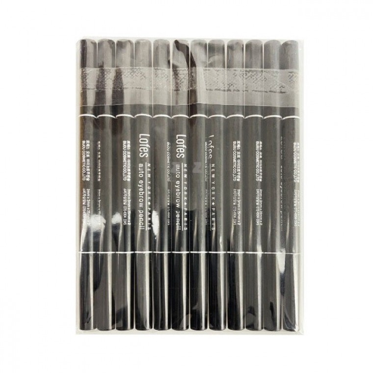 ดินสอเขียนคิ้วแบบออโต้ 1 สี 12 แท่ง