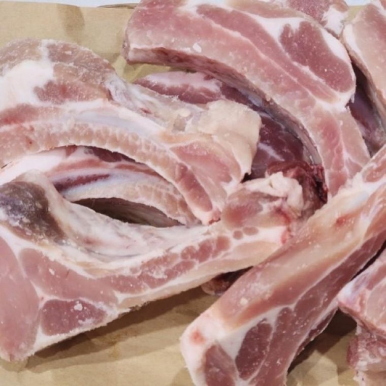 เนื้อซี่โครงหมู 1kg เนื้อสด