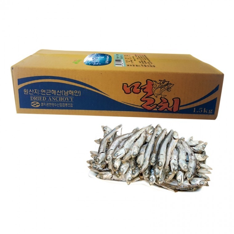 ปลา멸치แห้ง Dasi (เกรดดี) ขนาดกลาง 1.5kg