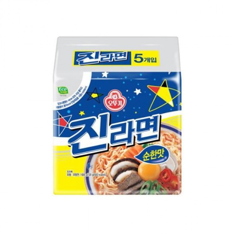 โอตตูกี จินราเมง รสอ่อน บะหมี่ห่อ มัลติแพ็ค 5 ชิ้น 8 แพ็ค