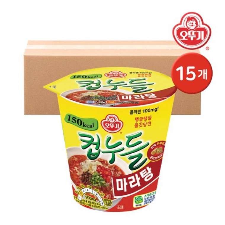 โอตตูกี คัพนูเดิล รสหม่าล่า ถ้วย 44.7g 15 ชิ้น