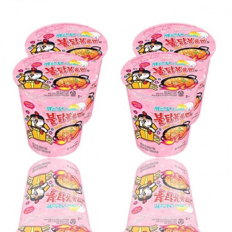 ซัมยังราเมง คาโบนาร่า พุลทักบกึมเมียน 80g 12 ชิ้น