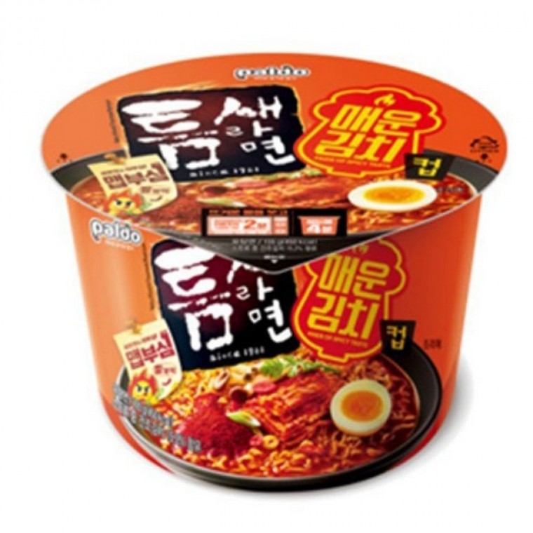พัลโด ทึมแซราเมง กิมจิเผ็ด 1 กล่อง 105g x 16 ชิ้น