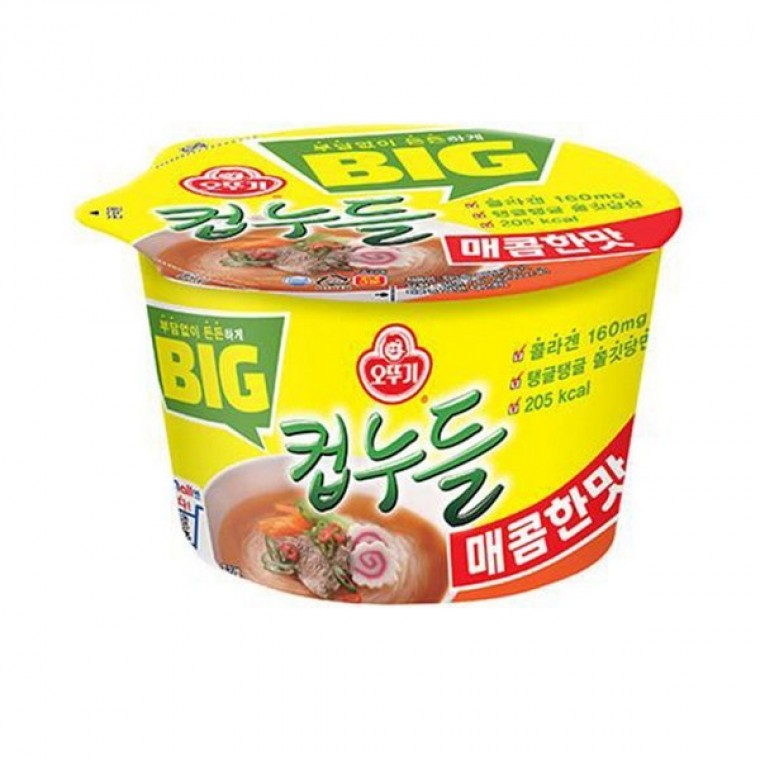 บิ๊กคัพนูเดิล รสเผ็ด ถ้วยใหญ่ 61g x 12 ชิ้น 1 กล่อง โอตตูกี