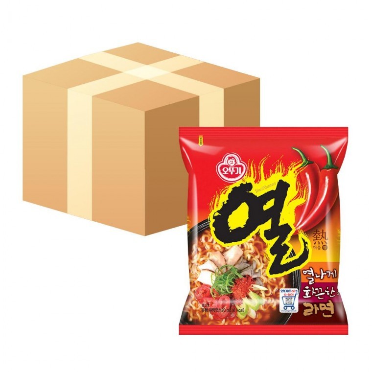 ราเมงรสเผ็ด โอตตูกี ยอลราเมง 120g x 40 ห่อ รสเผ็ด
