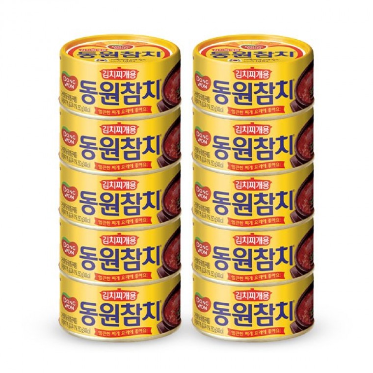ปลาทูน่าดงวอนสำหรับแกงกิมจิ 250ก. 10 กระป๋อง