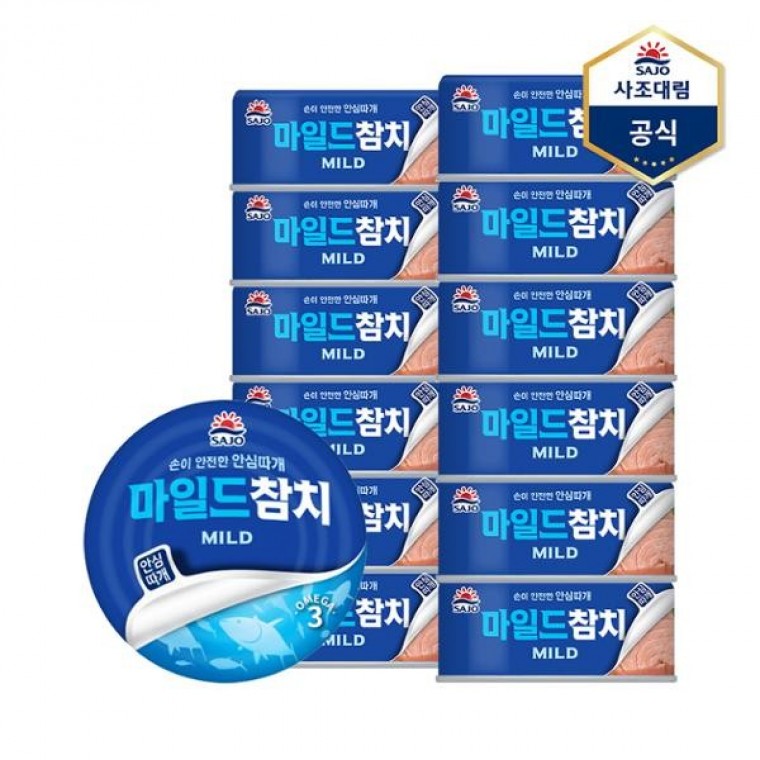 ปลาทูน่ามายด์ซาโจ้ แบบเปิดง่าย 100ก. 12 กระป๋อง