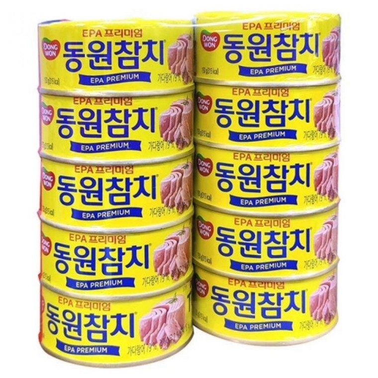 ปลาทูน่า EPA พรีเมี่ยมดงวอน 150ก. 10 กระป๋อง