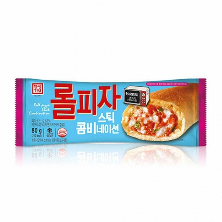 เครื่องเคียง ฮันซอง โรลพิซซ่าสติ๊กคอมบิเนชั่น 80g (แช่แข็ง) X 15 ชิ้น ของว่าง