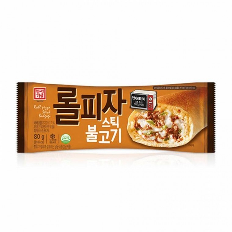 เครื่องเคียง ฮันซอง โรลพิซซ่าสติ๊กบุลโกกิ 80g (แช่แข็ง) X 15 ชิ้น หม้อทอดไร้น้ำมัน