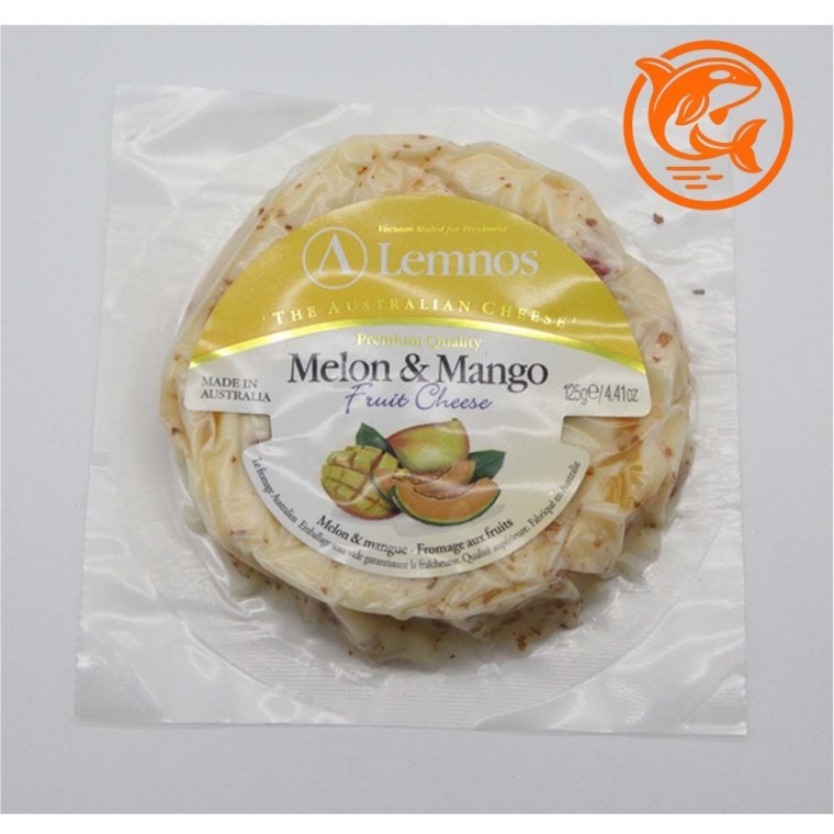 ชีสผลไม้เมล่อนมะม่วงสดชื่น สำหรับของหวาน ของว่าง 125g ต้องแช่เย็น