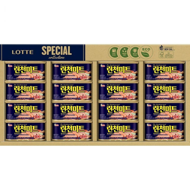 ชุดของขวัญ (Lotte Foods) Luncheon Meat No. 2 สำหรับเทศกาล