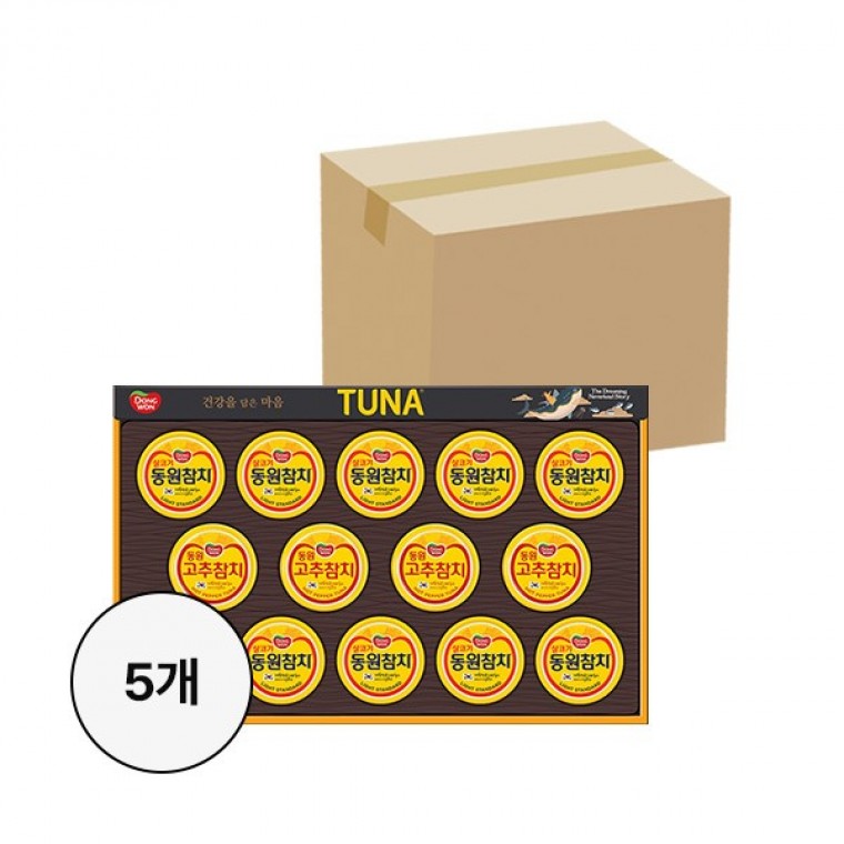 ชุดของขวัญ Dongwon Tuna T14 จำนวน 5 ชิ้น สำหรับเทศกาล