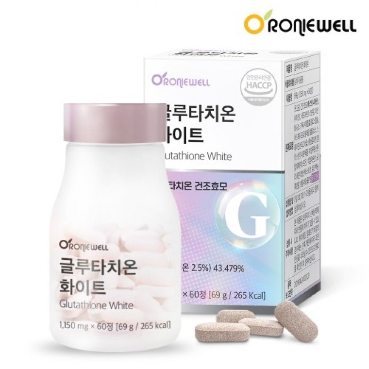 โรนี่เวลล์ กลูต้าไธโอน ไวท์ 1150mg x 60 เม็ด
