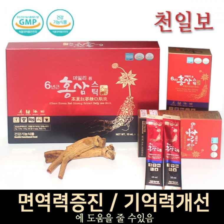 เดลี่วัน โสมแดงสติ๊ก 6 ปี (10ml x 30 ซอง)