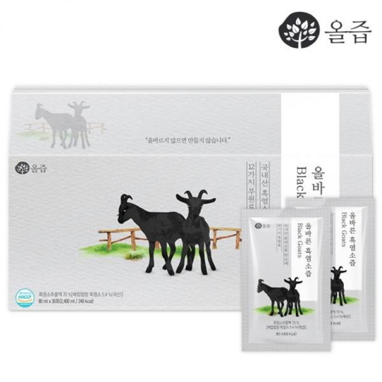 ออลจึบ น้ำแพะดำเพื่อสุขภาพ 80ml 30 ซอง