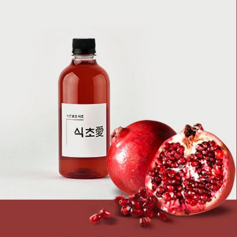 น้ำส้มสายชูหมักจากธรรมชาติเพื่อสุขภาพ รสทับทิม 500ml