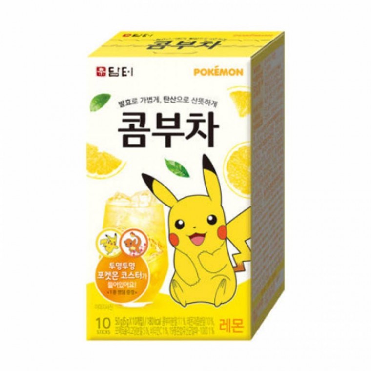 (ส่งฟรี) Damteo Kombucha Lemon 10 ซอง สำหรับแทนน้ำ สำหรับของขวัญ