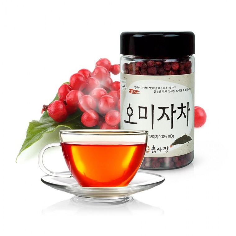 ชา Omija แห้งคั่วแบบดั้งเดิม (ผลิตในเกาหลี) 100g สำหรับแช่