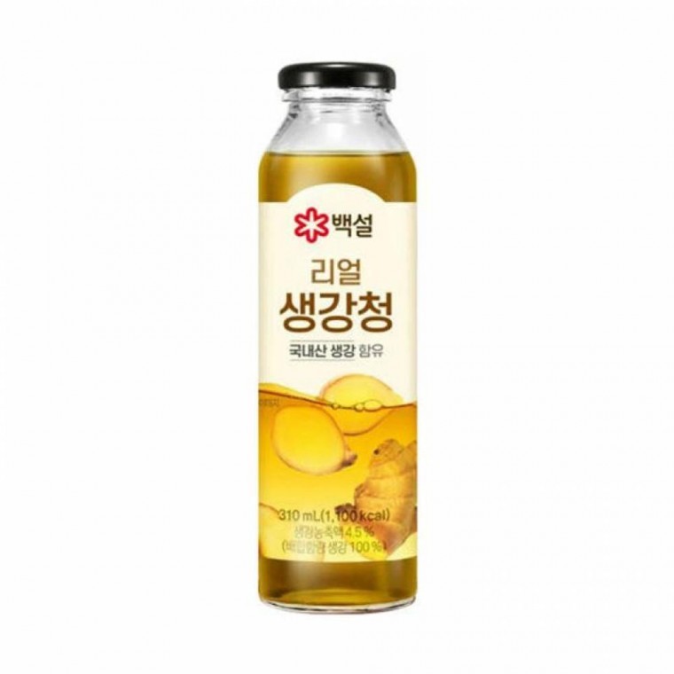 Baekseol Real Ginger Syrup 310ml x 3 ชิ้น สำหรับเด็ก ง่ายๆ