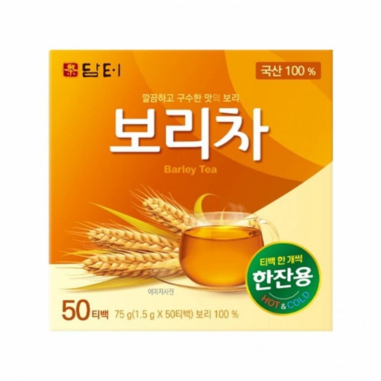 Damteo (ส่งฟรี) ชาข้าวบาร์เลย์ 50 ซอง Damteo Barley Tea
