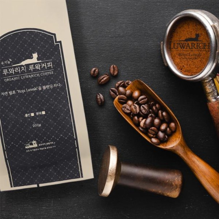 กาแฟ Luwak อินโดนีเซีย เมล็ดกาแฟดิบหมักออร์แกนิก