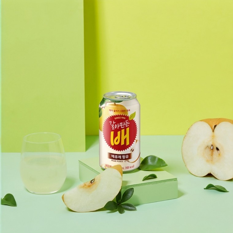 เครื่องดื่มลูกแพร์บด 340ml x 24 ชิ้น เครื่องดื่มผลไม้ สำหรับครอบครัว ขนม