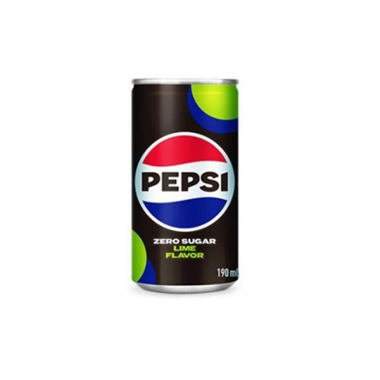 Pepsi Zero Sugar Lime 190ml 1 กล่อง 30 กระป๋อง Lotte Chilsung Beverage