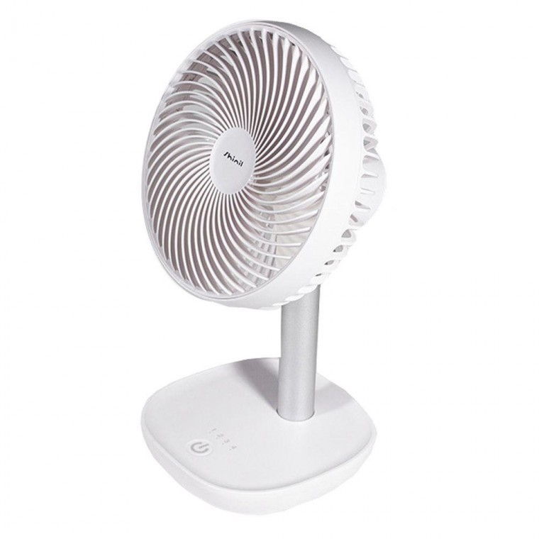พัดลมตั้งโต๊ะมินิ Sinil Desktop Fan ชาร์จได้ แรง เสียงเบา BLDC WH06KP