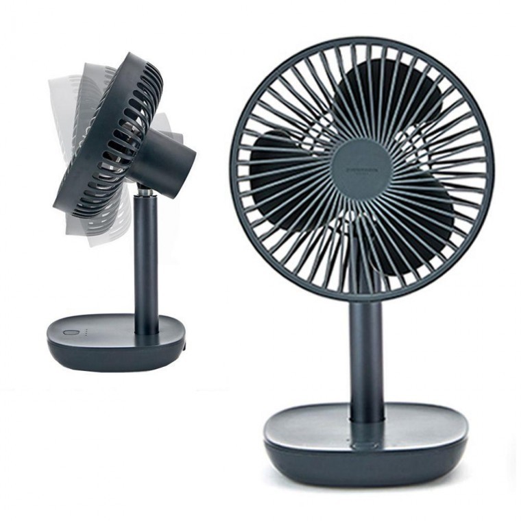 พัดลมตั้งโต๊ะขนาดเล็กไร้สาย USB สีน้ำเงินเข้ม Zimmermann 1906NV