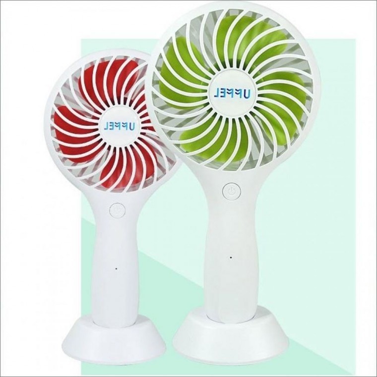 พัดลมมือถือแบบพกพา พัดลมมือถือแบบคล้องคอ USB Smart Fan