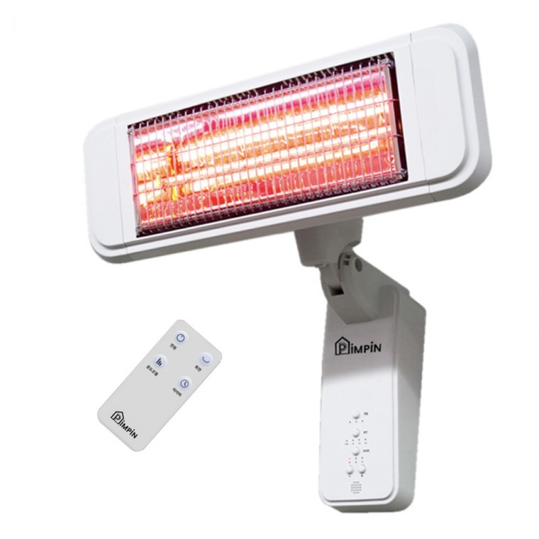 เครื่องทำความร้อนอินฟราเรดระยะใกล้ Pimpin 8830 แบบติดผนังพรีเมียมพร้อมรีโมท