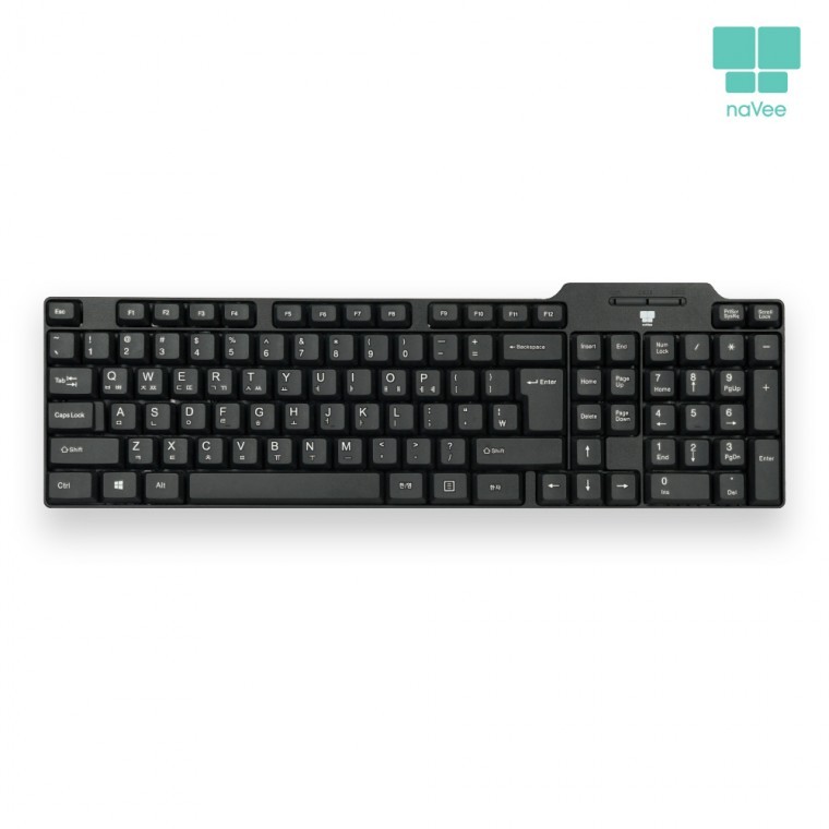 คีย์บอร์ดคอมพิวเตอร์มีสาย USB Nabee NV142-KB15U