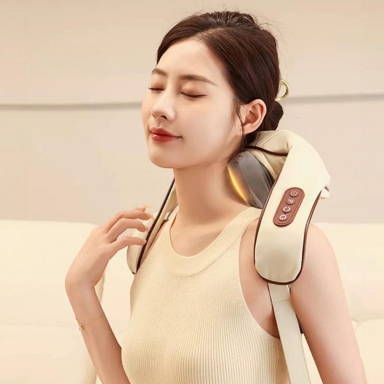 เครื่องนวดคอบ่า 3 มิติ 360 องศา ระบบความร้อน