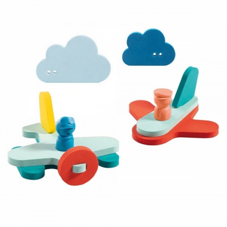 Cute บล็อกประกอบ 3 มิติสำหรับเล่นในอ่างอาบน้ำ (Up in the Air)