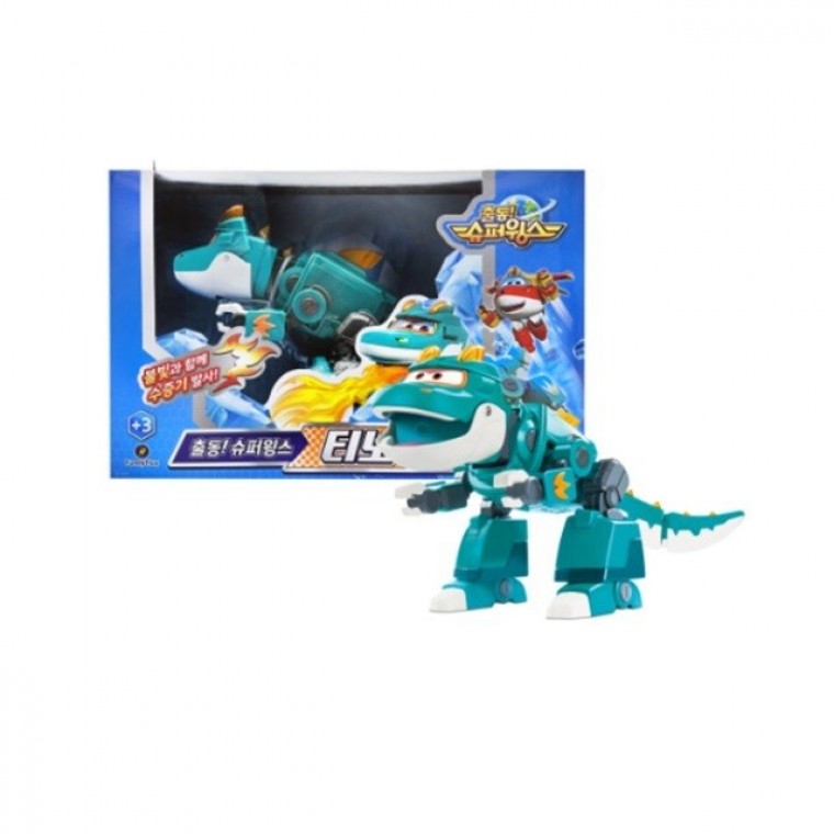 Tino X Super Wings 6 หุ่นยนต์ไดโนเสาร์ ของเล่นมีกลไก