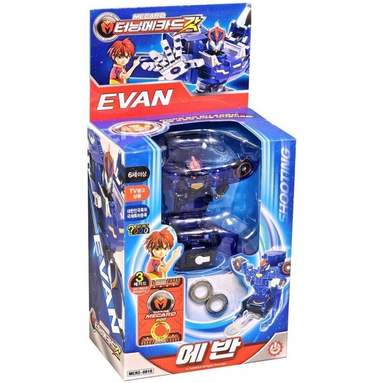 ของขวัญของเล่นสำหรับเด็ก หุ่นยนต์ Turning Mecard God Evan Robot ฟิกเกอร์ Turning Mecard การ์ตูน สำหรับวันเด็ก