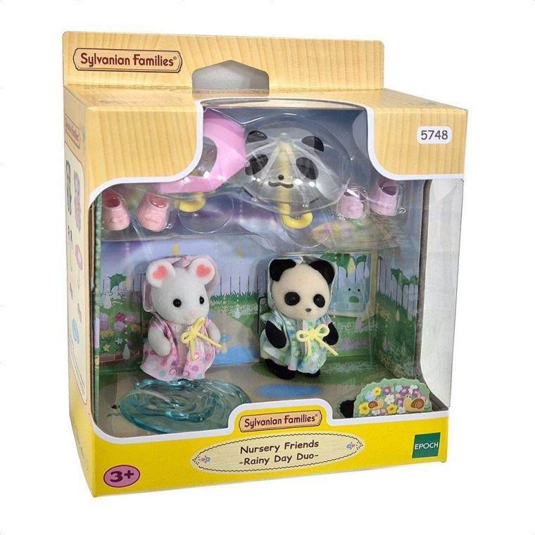 ชุดนอนลายดวงดาวของเพื่อนรักครอบครัว Sylvanian Family ของขวัญของเล่นฟิกเกอร์ตุ๊กตาสัตว์สำหรับเด็ก