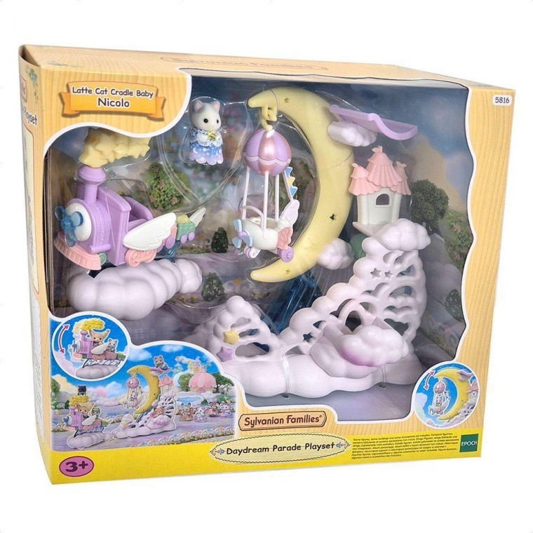 ชุดเดินพาเหรดใต้แสงจันทร์ Sylvanian Family ของขวัญของเล่นฟิกเกอร์ตุ๊กตาสัตว์สำหรับเด็ก