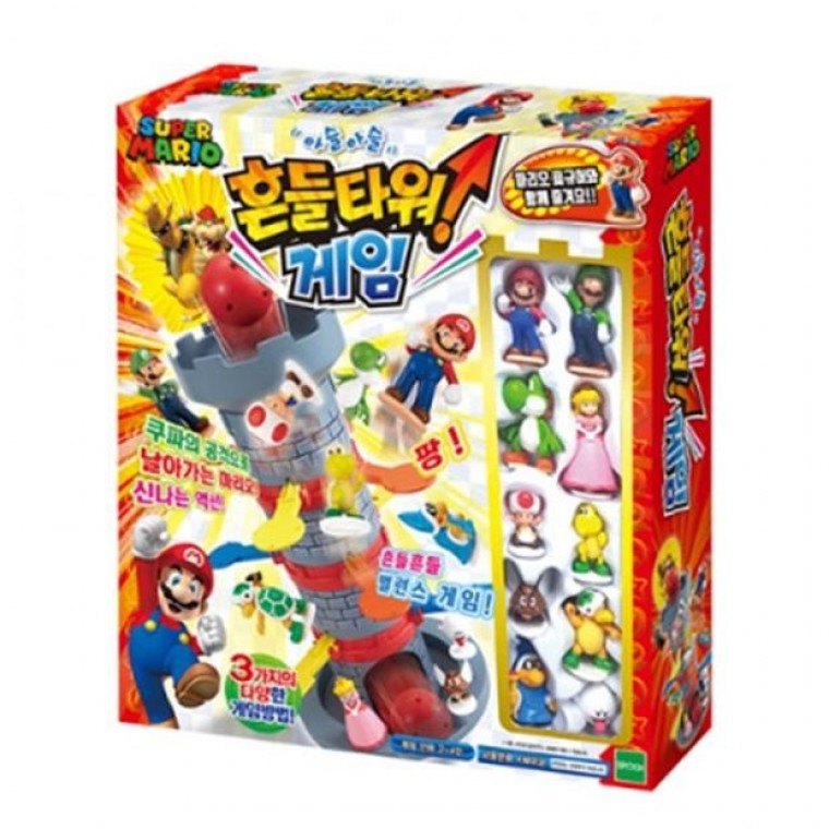 Super Mario หอคอยสั่น เกมกระดานสำหรับเด็ก ของเล่น