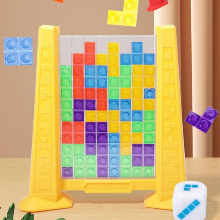 เกมตัวต่อบล็อก Tetris แบบใหม่พร้อมรูเล็ต เกมกระดานสำหรับครอบครัว กลุ่ม ของขวัญโปรโมตโรงเรียน ของขวัญวันเกิดสำหรับเด็ก