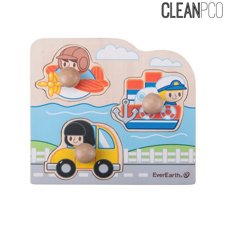 h30 EverEarth จิ๊กซอว์แบบมีปุ่มสำหรับยานพาหนะ (33734)