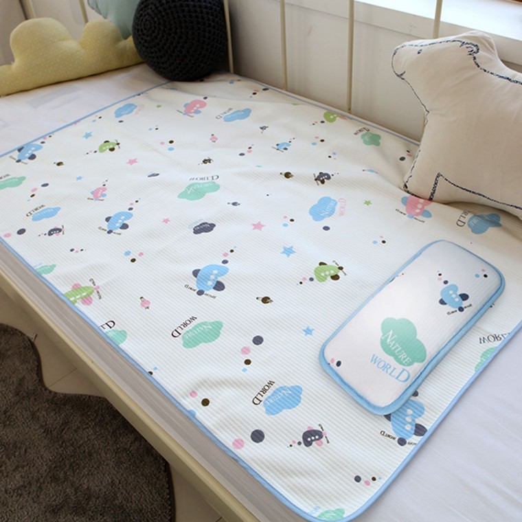 แผ่นรองกันน้ำสำหรับเด็กเล็กและทารก ผลิตในเกาหลี ขนาดใหญ่ (150ซม.X180ซม.) ผ้าห่มเด็กแรกเกิด สี่ฤดู ผ้าฝ้ายแท้ เสื่อกันน้ำ ผ้าห่มเด็ก